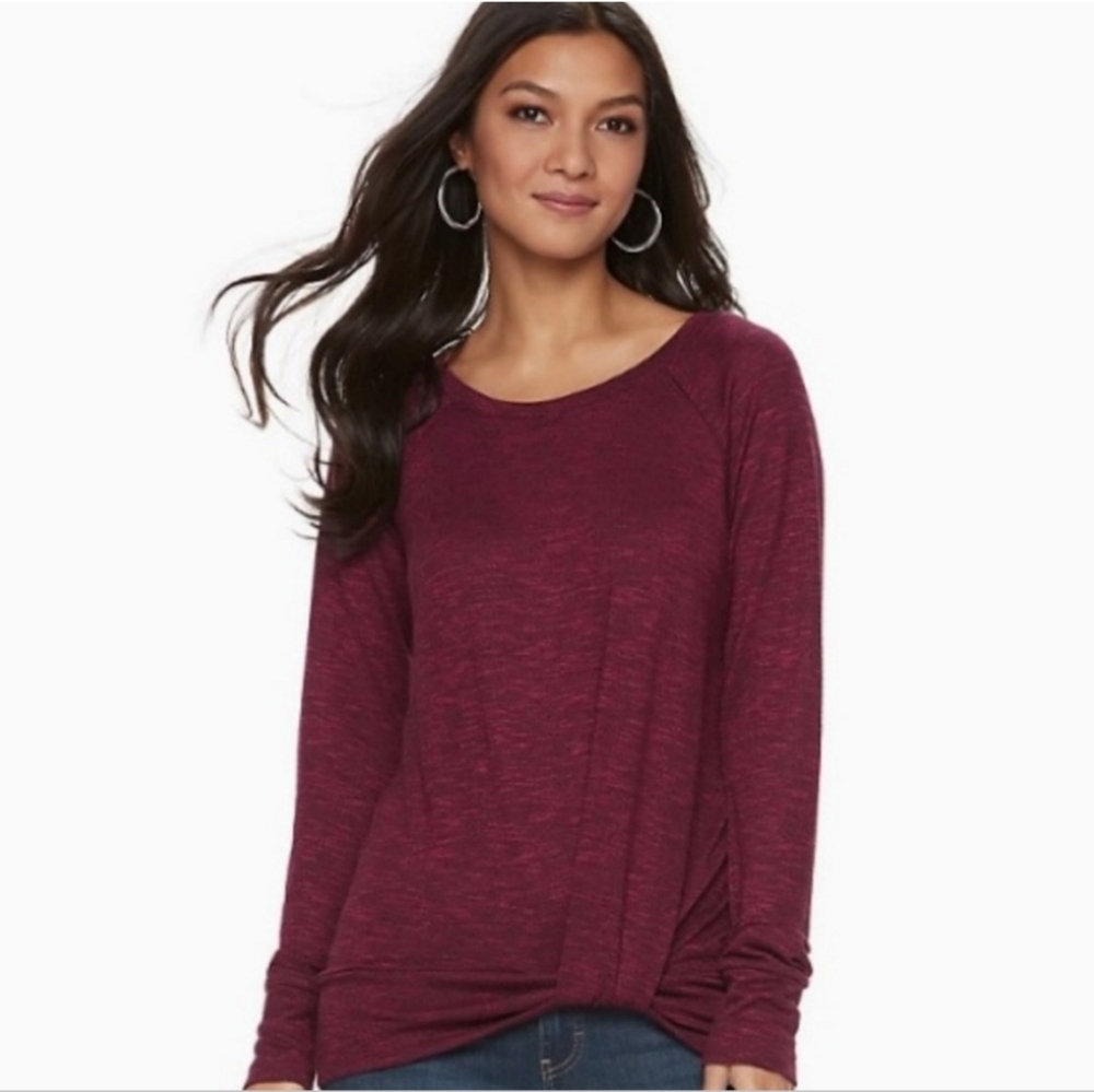 NEW! JUICY COUTURE Twist Hem Top
